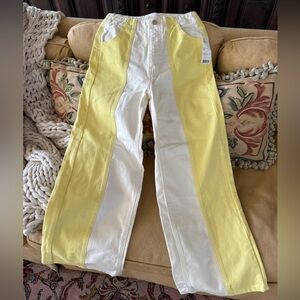 BDG Jeans - Urban Outfitters. Yellow/white. Size 26. NWT.